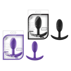 Blush Novelties Luxe Wearable Vibra Slim Plug Purple or Black Buy in Singapore LoveisLove U4Ria