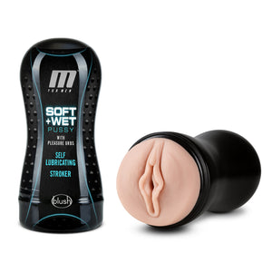 Blush M for Men Soft and Wet Pussy Self Lubricating Stroker Cup Vanilla