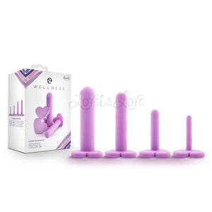 Blush Novelties Wellness 4-Piece Graduated Sizes Silicone Dilator Kit Purple Buy in Singapore LoveisLove U4Ria 