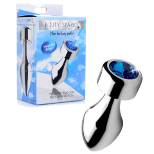 Booty Sparks Blue Gem Weighted Anal Plug Buy in Singapore LoveisLove U4Ria 