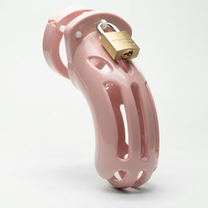 CB-X The Curve Pink Male Chastity Cock Cage Kit 3.75 Inch Buy in Singapore LoveisLove U4Ria 