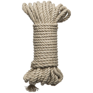 Doc Johnson Kink Bind & Tie Hemp Bondage Rope Natural 30 feet (9m) or 50 feet (15m)