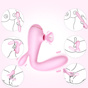 Erocome Apus Rabbit Clitoral Air Stimulator and G-spot Vibrator Pink Buy in Singapore LoveisLove U4Ria 