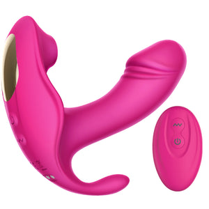 Erocome Volans Clit Sucking and G-spot Stimulating Wearable Plug Vibrator Cerise love is love buy sex toys singapore u4ria