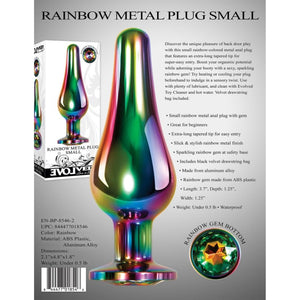 Evolved Rainbow Metal Plug Small Buy In Singapore Love Is Love u4ria Sex Toys