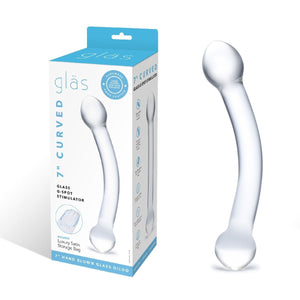 Glas 7" Curved Glass G-Spot Stimulator buy at LoveisLove U4Ria Singapore