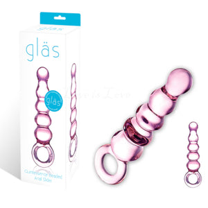 Glas Quintessence Beaded Glass Anal Slider Buy in Singapore LoveisLove U4ria 