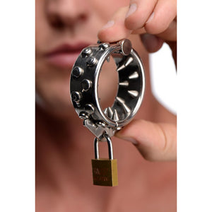 Master Series Impaler Locking CBT Ring with Spikes 1.6 Inch