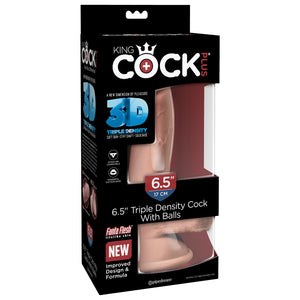 King Cock Plus Triple Density Cock with Balls 6.5 Inch Buy in Singapore LoveisLove U4Ria 