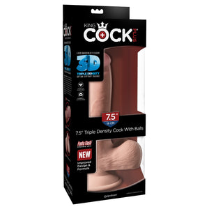 King Cock Plus Triple Density Cock with Balls 7.5 Inch Buy in Singapore LoveisLove U4Ria 