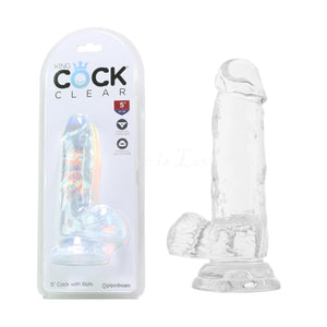 King Cock Clear 5 Inch Cock with Balls Buy in Singapore LoveisLove U4ria 