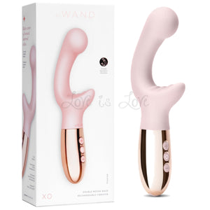 Le Wand XO Double Motor Wave Rechargeable Dual Stimulation Vibrator Rose Gold Buy in Singapore LoveisLove U4ria