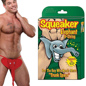 Male Power Squeaker Elephant G-String (Popular)