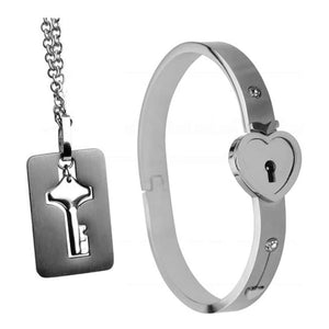 Master Series Cuffed Locking Bracelet and Key Necklace buy in Singapore LoveisLove U4ria