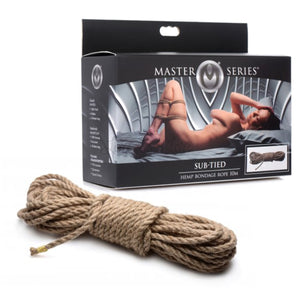 Master Series Sub-Tied Hemp Bondage Rope 10 M Buy in Singapore LoveisLove U4Ria