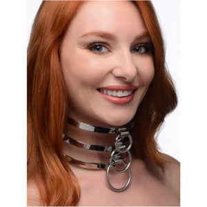 Master Series Trinity Stainless Steel Locking Collar Buy in Singapore LoveisLove U4Ria
