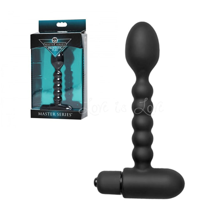 Master Series Sojourn Plus Slim Ribbed Silicone Prostate Vibe