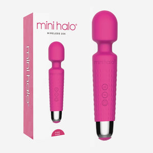 Mini Halo Wireless 20x Rechargeable Mini Wand 20 Pulsations 8 Speed Midnight Black or Pink (New Packaging) Love Is Love U4ria Buy In Singapore Sex Toys