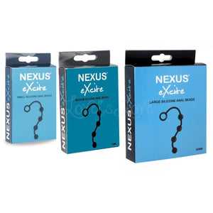 Nexus Excite Silicone Anal Beads Small or Medium or Large