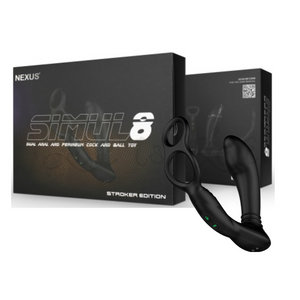 Nexus Simul8 Dual Anal & Perineum Cock and Ball Stimulator (Stroker Edition) Buy in Singapore LoveisLove U4ria