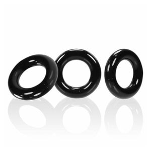 Oxballs Willy Ring Cockring 3-pack Black buy in Singapore LoveisLove U4ria