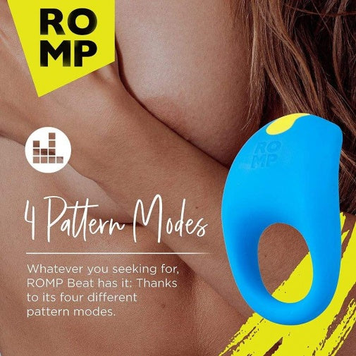 ROMP Juke Rechargeable Silicone Vibrating Cock Ring  Love is Love