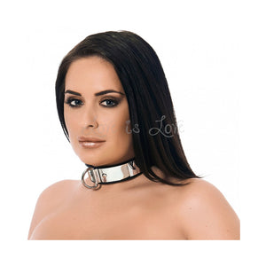 Rimba Leather Collar With Metal and Padlock RIM 7522 buy in Singapore Loveislove U4ria