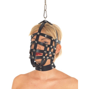 Rimba Leather Muzzle Mask with Top Hanging Ring RIM 7601 Buy in Singapore LoveisLove U4Ria