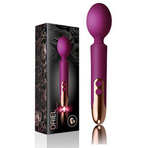 Rocks-off 10 Speed Oriel Rechargeable Wand Black or Fuchsia Buy in Singapore LoveisLove U4Ria