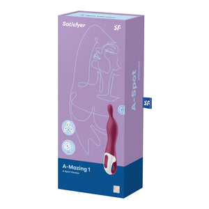 Satisfyer A-Mazing 1 A-Spot Vibrator Stone Blue or Berry Buy in Singapore LoveisLove U4Ria
