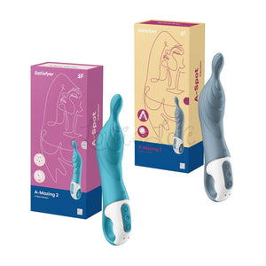 Satisfyer A-Mazing 2 A-Spot Vibrator Grey or Turquoise Buy in Singapore LoveisLove U4Ria