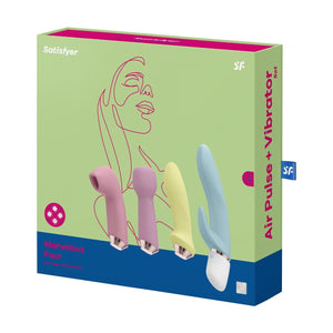 Satisfyer Fabulous Four or Marvelous Four Air Pulse and Vibrator Set Buy in Singapore LoveisLove U4Ria