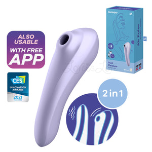 Satisfyer Dual Pleasure App-Controlled Clit Vibrator Mauve buy in Singapore LoveisLove U4ria