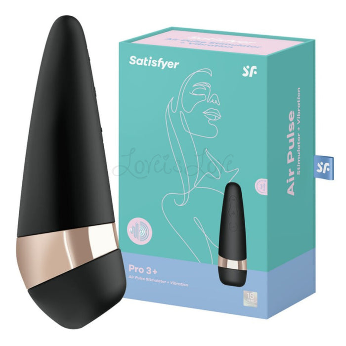 Satisfyer Pro 3 Plus Air Pulse Stimulator and Vibration Clit Massager (2024 New Packaging)