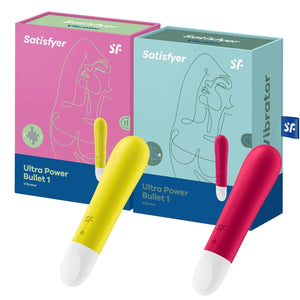 Satisfyer Ultra Power Bullet 1 Round Tip Vibrator Red love is love buy sex toys in singapore u4ria loveislove or Yellow 