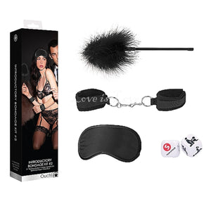 Shots Ouch Introductory Bondage Kit #2 Black Buy in Singapore LoveisLove U4Ria