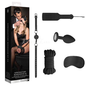 Shots Ouch Introductory Bondage Kit #5 Black Buy in Singapore LoveisLove U4Ria 