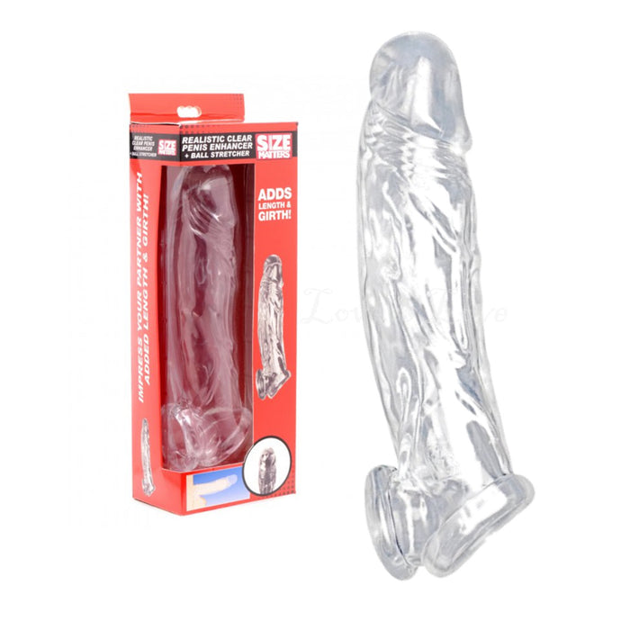 Size Matters Penis Enhancer And Ball Stretcher Clear (Authorized Retailer)