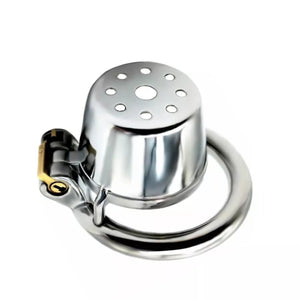 Stainless Steel Small Anti Pull-out Chastity Cage with 45 mm Ring love is love buy sex toys singapore u4ria