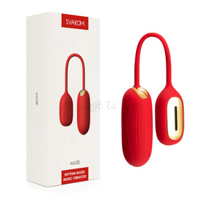 Svakom Muse Rhythm Based Music Vibrator Red Buy in Singapore LoveisLove U4Ria 