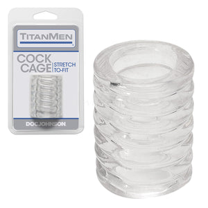 TitanMen Tools Cock Cage Clear or Black