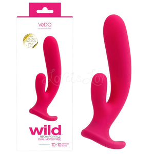 Vedo Wild Rechargeable Dual Vibe Pink Love Is Love Buy In Singapore Sex Toys U4ria