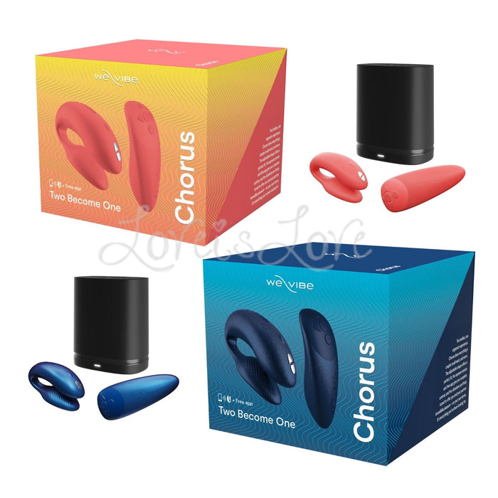 We-Vibe Chorus Couples Vibrator Cosmic Blue or Crave Coral *Free Come Together Cards (Authorized Dealer]