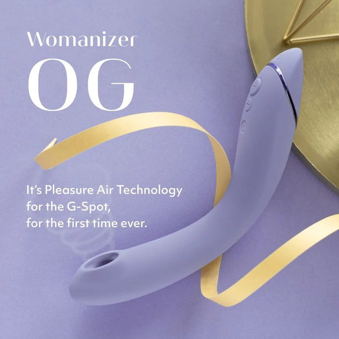Womanizer OG Pleasure Air G-spot Stimulator (Premium Retailer)(Free 18K GOLD-PLATED BOOB NECKLACE)