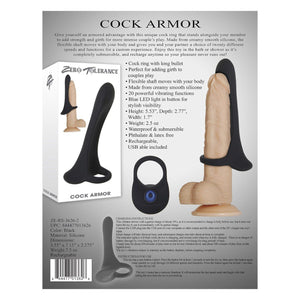 Zero Tolerance Cock Armor Vibrating Rechargeable Cock Ring Sleeve Buy in Singapore LoveisLove U4Ria 