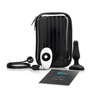 b-Vibe Remote Control Novice Vibrating Silicone Plug Black or Fuchsia (Newly Replenished on Jan 19) Anal - Anal Vibrators b-Vibe