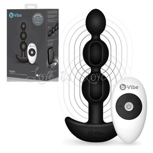 b-Vibe Triplet Anal Beads Black or Fuchsia (Newly Replenished on Jan 19) Anal - Anal Vibrators b-Vibe