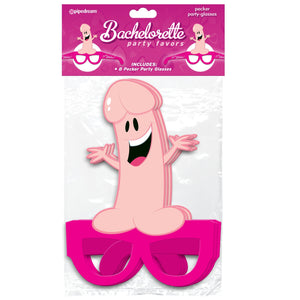 Bachelorette Party Favors Pecker Party Glasses Pack of 8 Gifts & Games - Bachelorette Bachelorette 