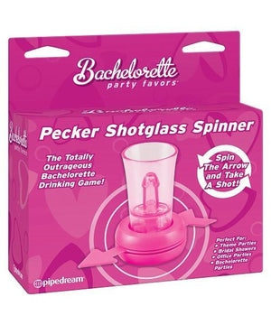 Bachelorette Party Favors Pecker Shot Glass Spinner Gifts & Games - Bachelorette Pipedream Products 