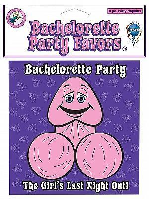 Bachelorette Party Napkins - The Girls Last Night Out! Gifts & Games - Bachelorette Pipedream Products 